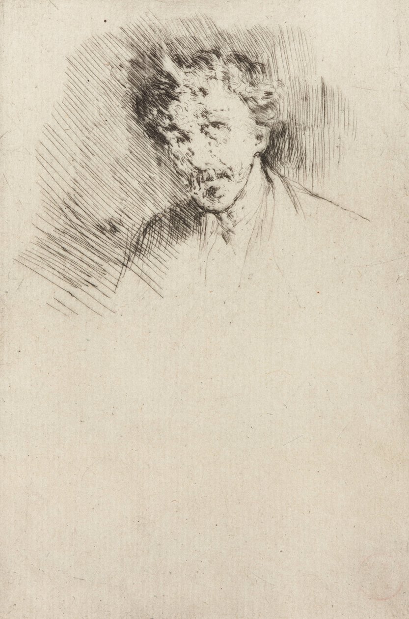 Whistler med den hvide lås, 1879. af James Abbott McNeill Whistler