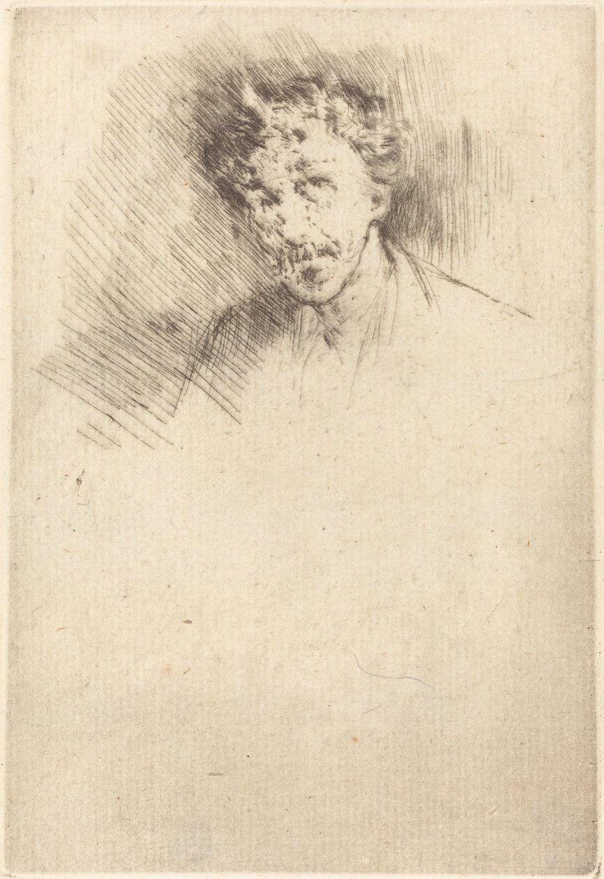 Whistler med den hvide lås, 1879. af James Abbott McNeill Whistler