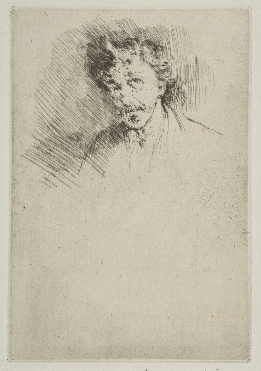 Whistler med den hvide lås, 1879. af James Abbott McNeill Whistler