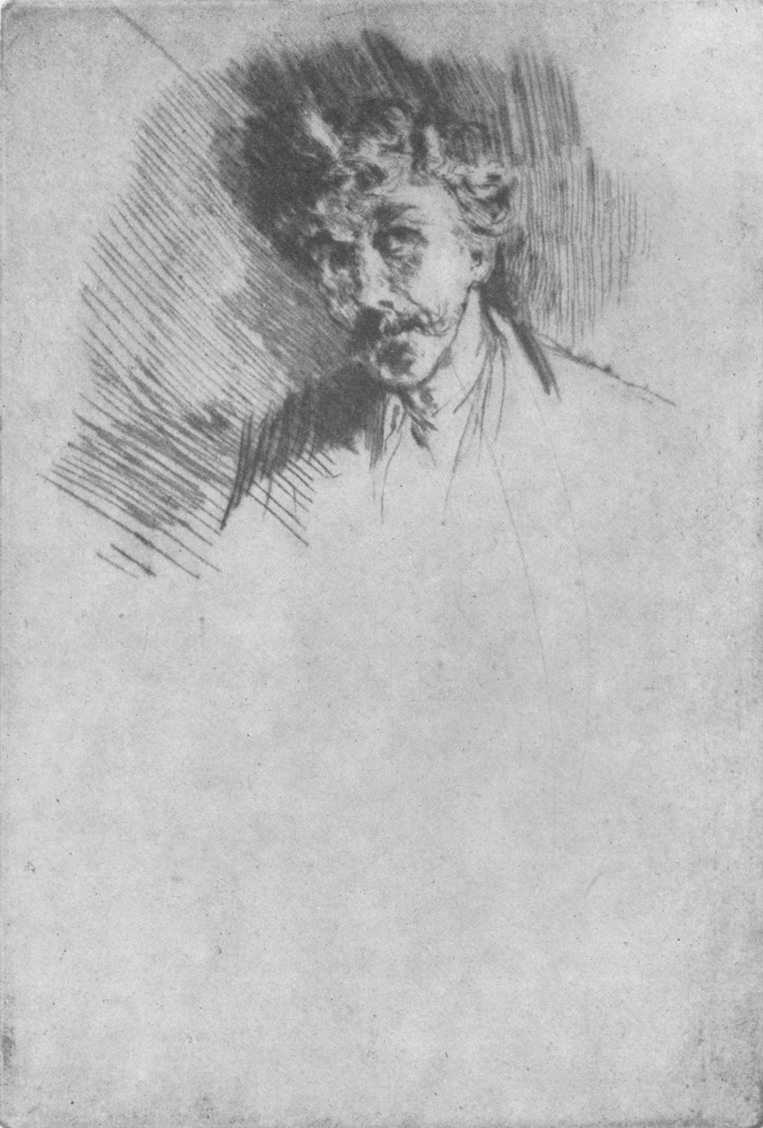 Whistler med den hvide lås, 1879, 1904 af James Abbott McNeill Whistler