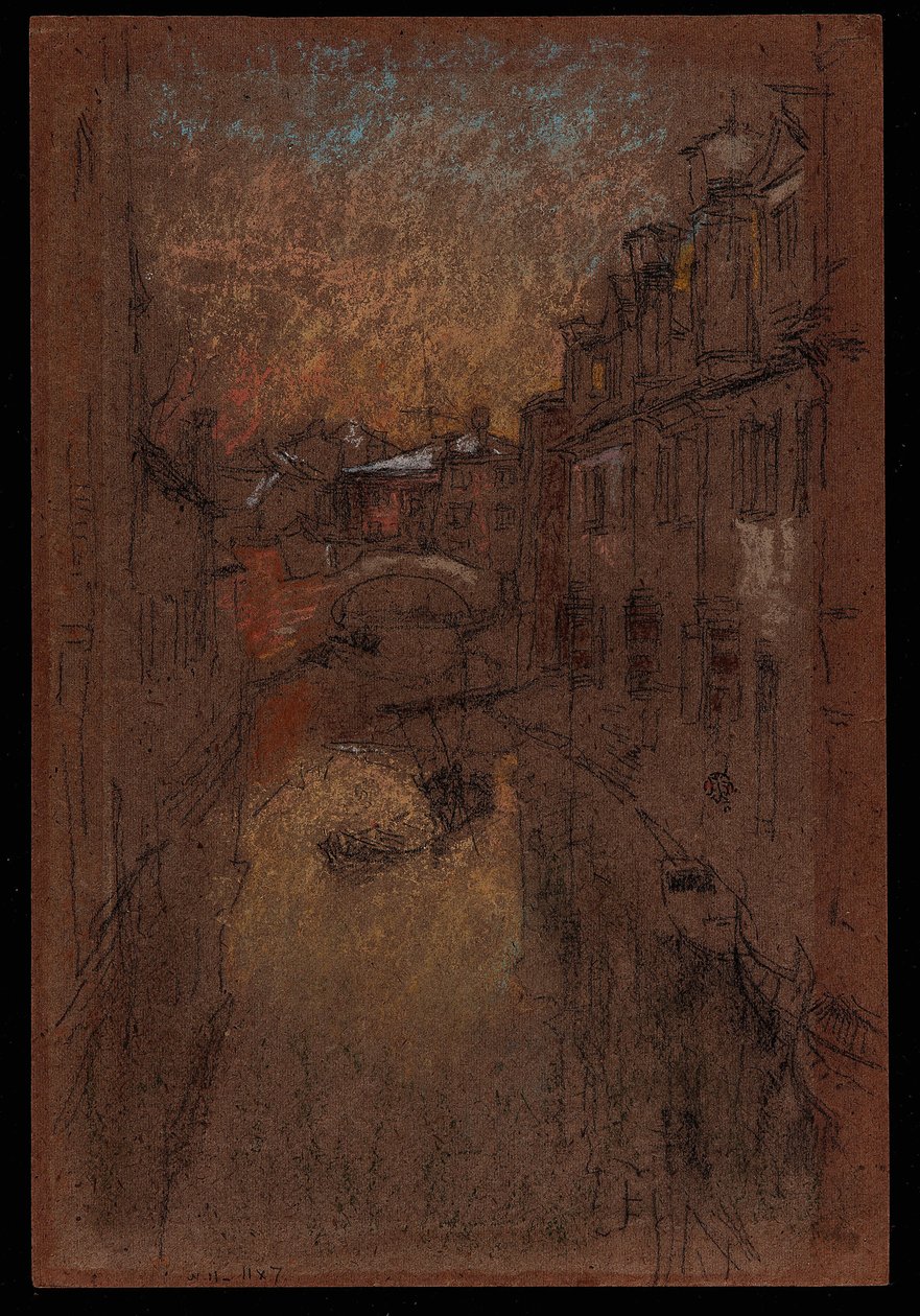 Vinteraften, 1879-1880. af James Abbott McNeill Whistler