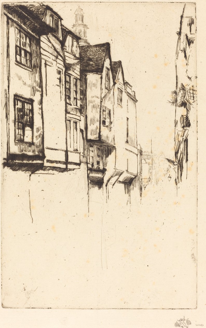 Great Street, 1877. af James Abbott McNeill Whistler