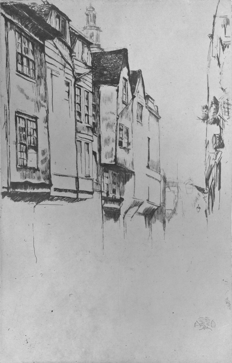 Wych Street, 1877, 1904 af James Abbott McNeill Whistler