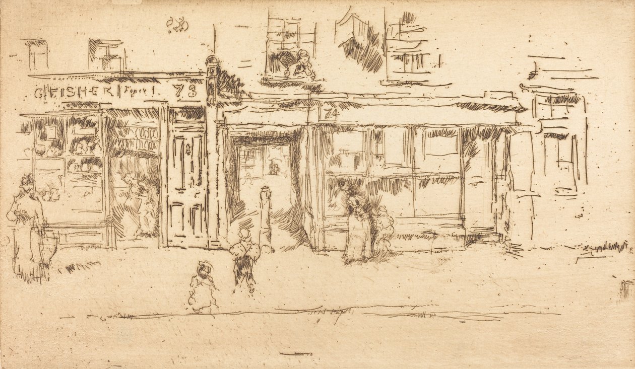 York Street, Westminster, ca. 18861888. af James Abbott McNeill Whistler