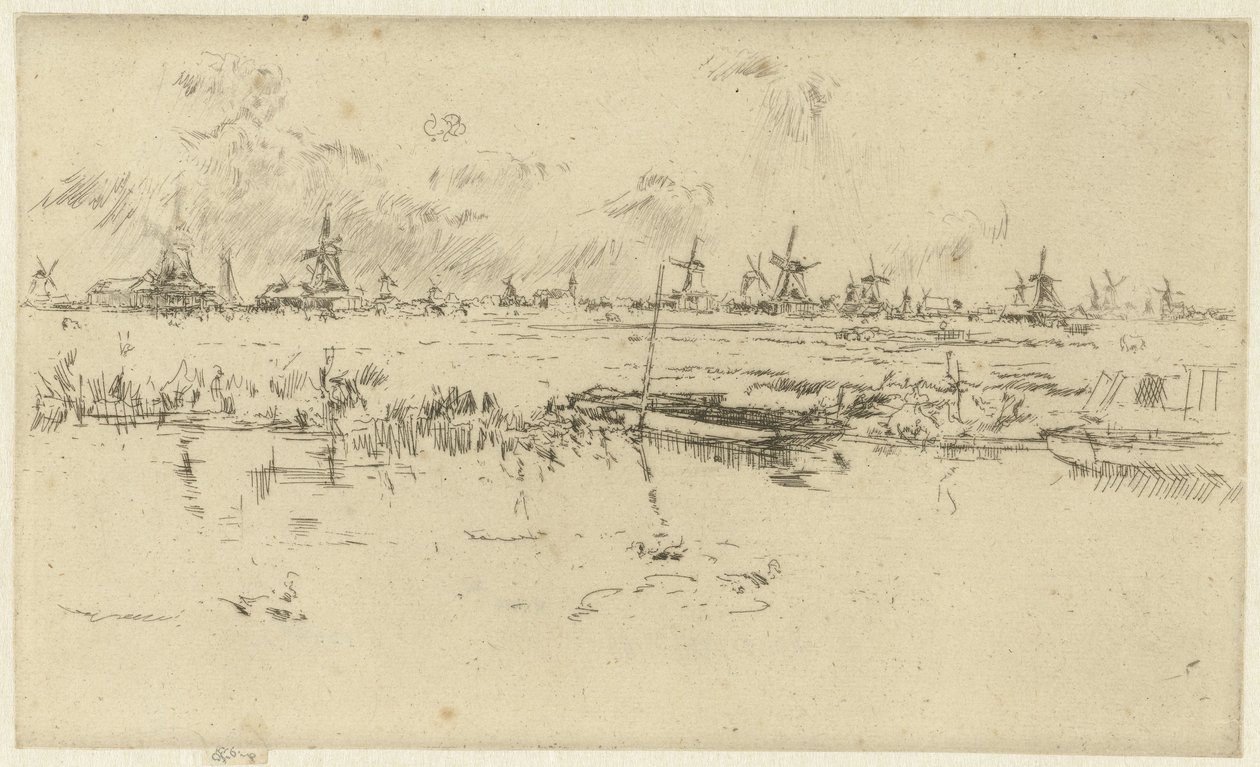 Zaandam af James Abbott McNeill Whistler