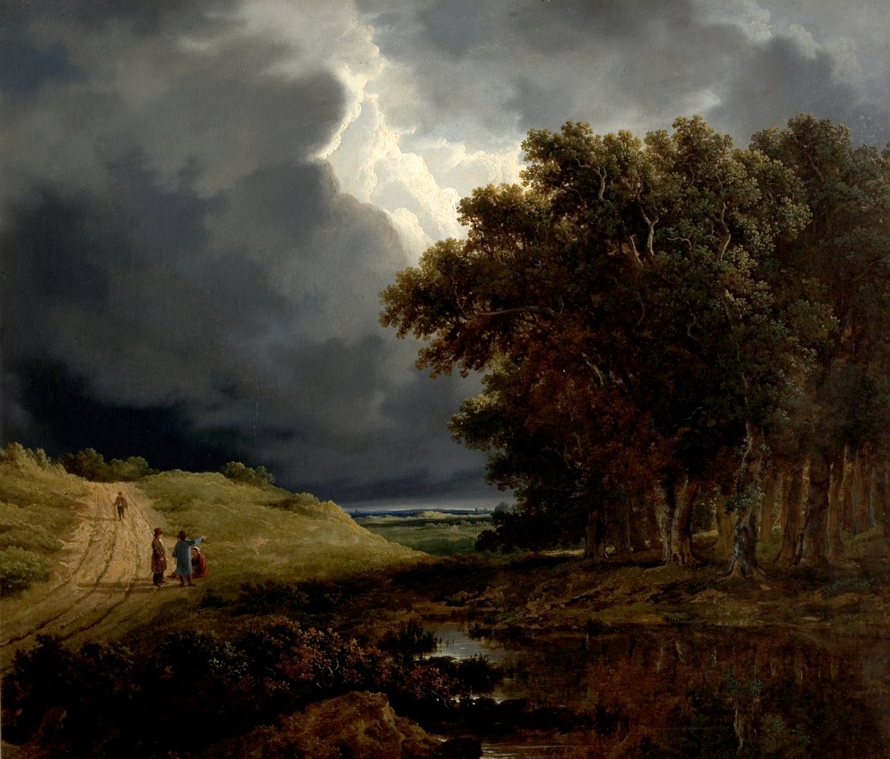 The Edge of a Forest, Storm Coming On, 1826 af James Arthur OConnor
