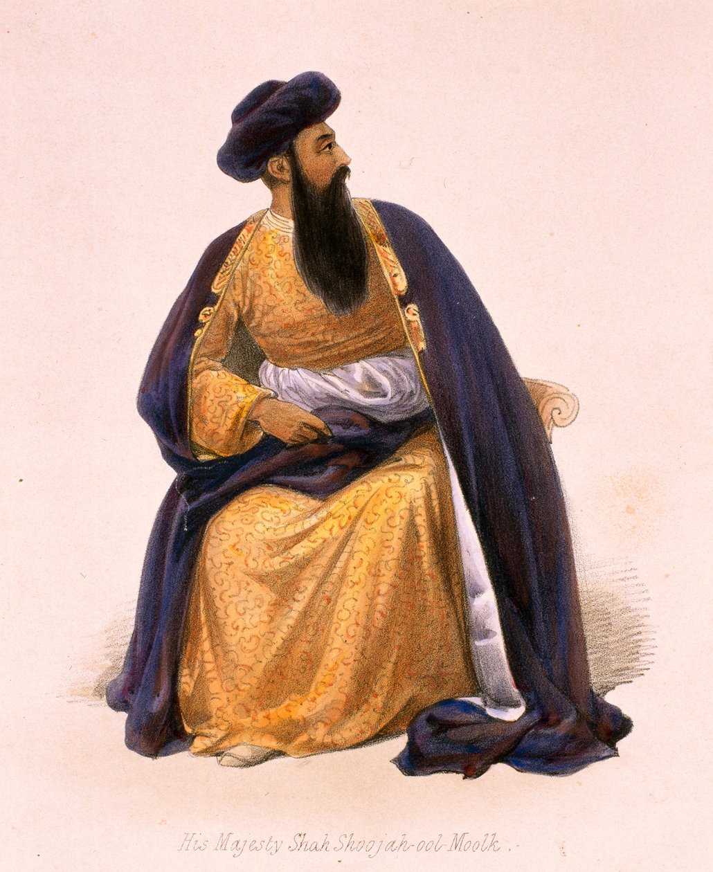Et portræt af Hans Majestæt Shah-Sooja-Ool-Moolk [sic]? af James Atkinson