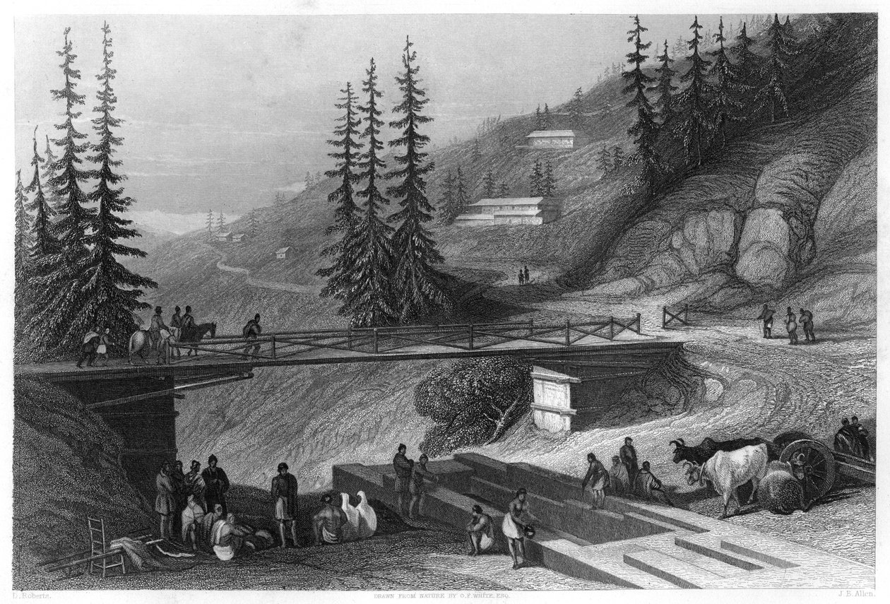 Simla, Indien, c1860. af James B. Allen