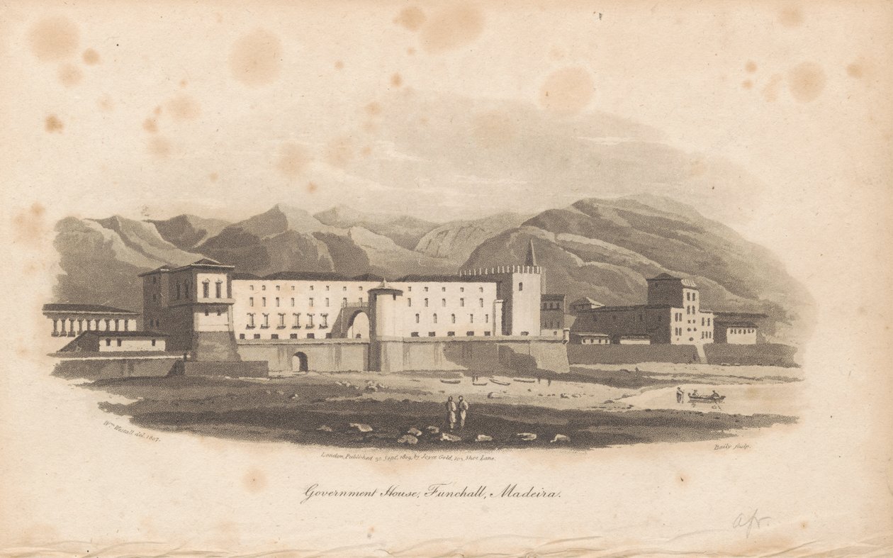 Regeringsbygningen, Funchal, Madeira af James Baily