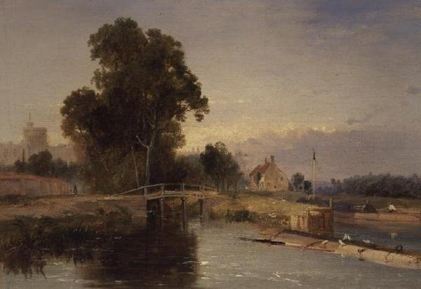 Pram med en låseport og Windsor Beyond af James Baker Pyne