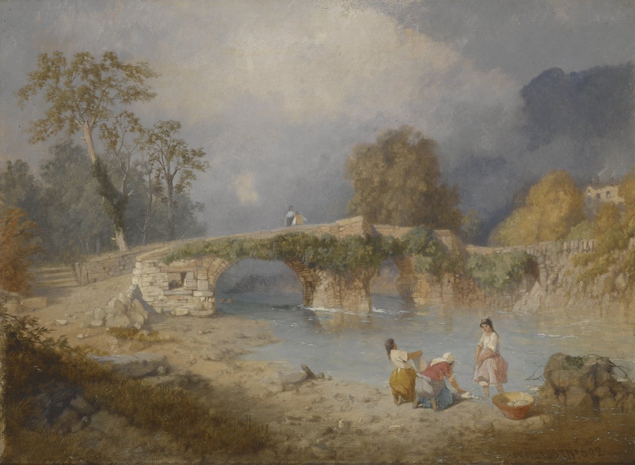Klarer op til fint vejr, Beddgelert, North Wales af James Baker Pyne
