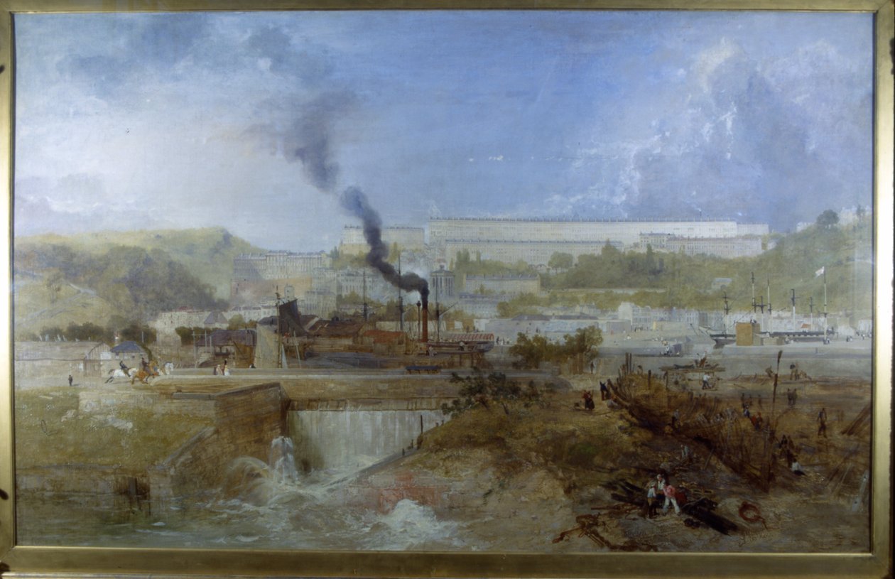 Clifton fra Overfall Dam af James Baker Pyne
