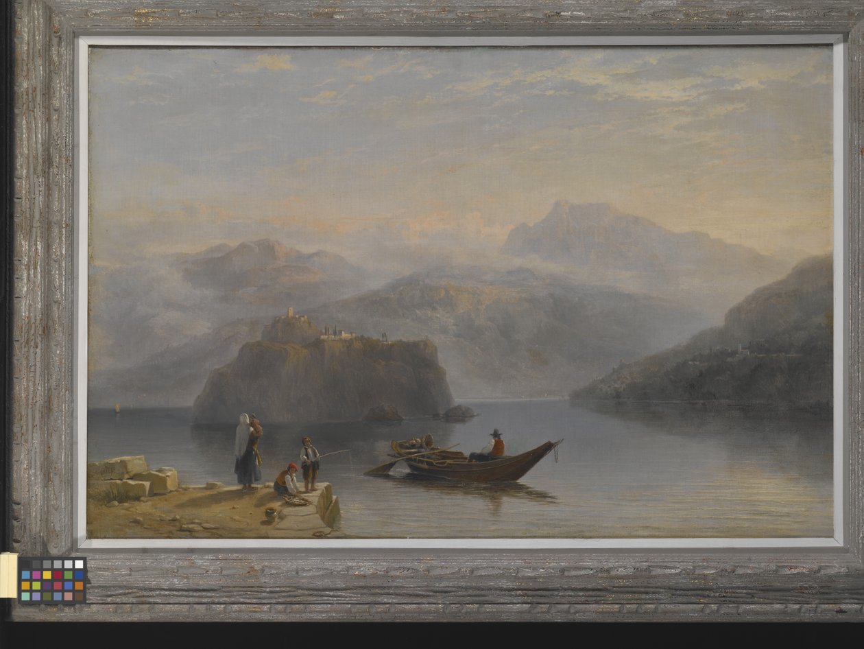 Lago Maggiore (?) (olie på lærred) af James Baker Pyne