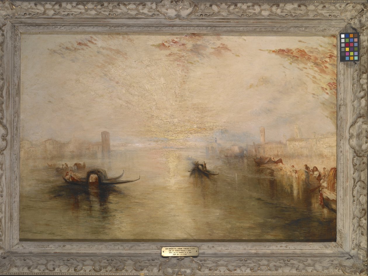 San Benedetto Looking Toward Fusina (After Turner) (olie på lærred) af James Baker Pyne