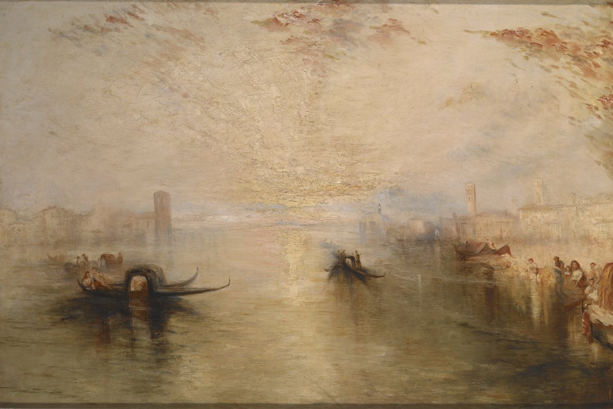 San Benedetto Looking Toward Fusina (efter Turner) (olie på lærred) af James Baker Pyne