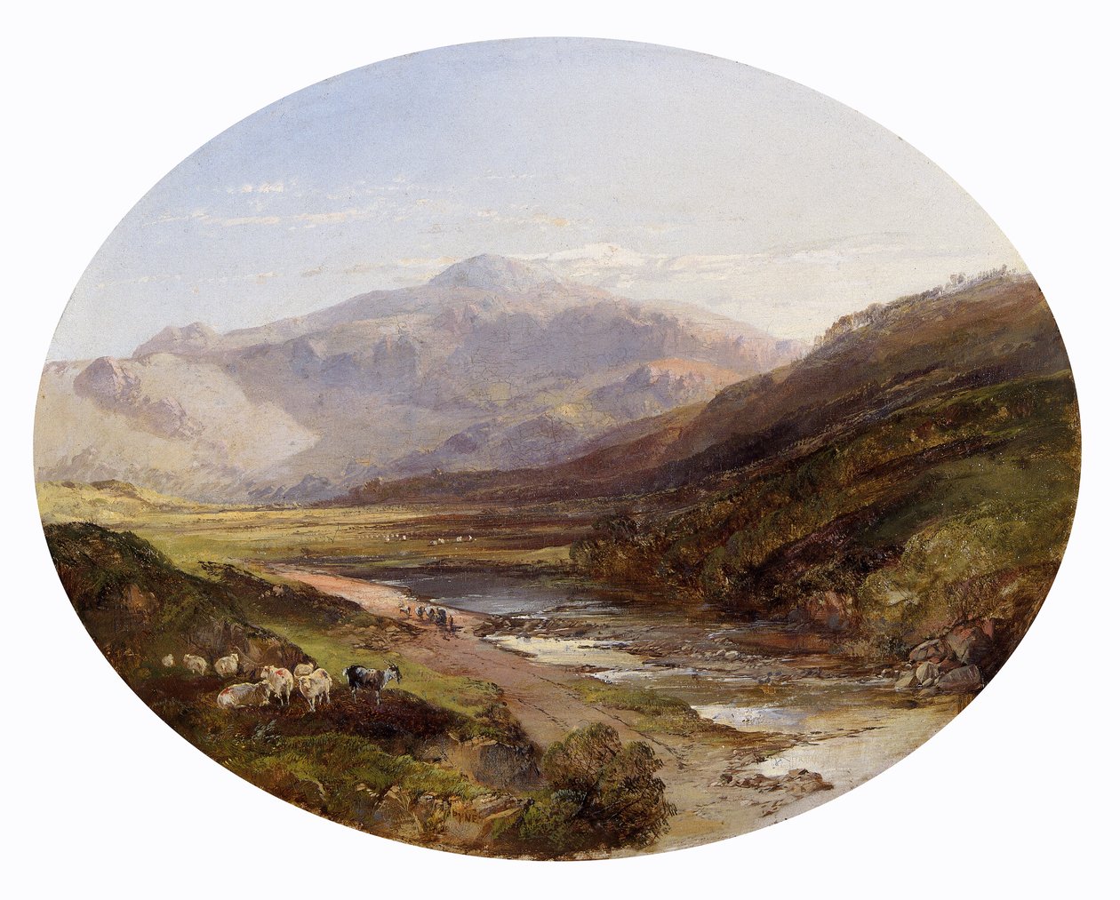 Snowdon fra Capel Curig af James Baker Pyne
