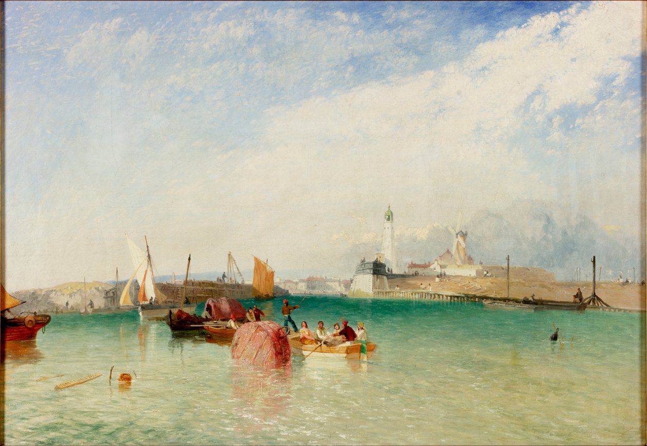 Havnen, Littlehampton, 1851 af James Baker Pyne