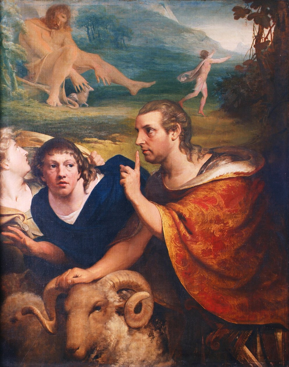 Portrætter af James Barry og Edmund Burke i karaktererne af Ulysses og hans ledsager, der flygter fra Polyphemus-hulen, 1776 af James Barry