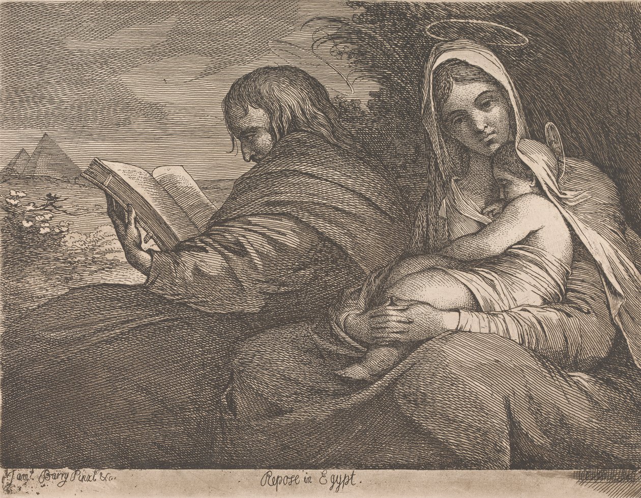 Hvil i Egypten af James Barry