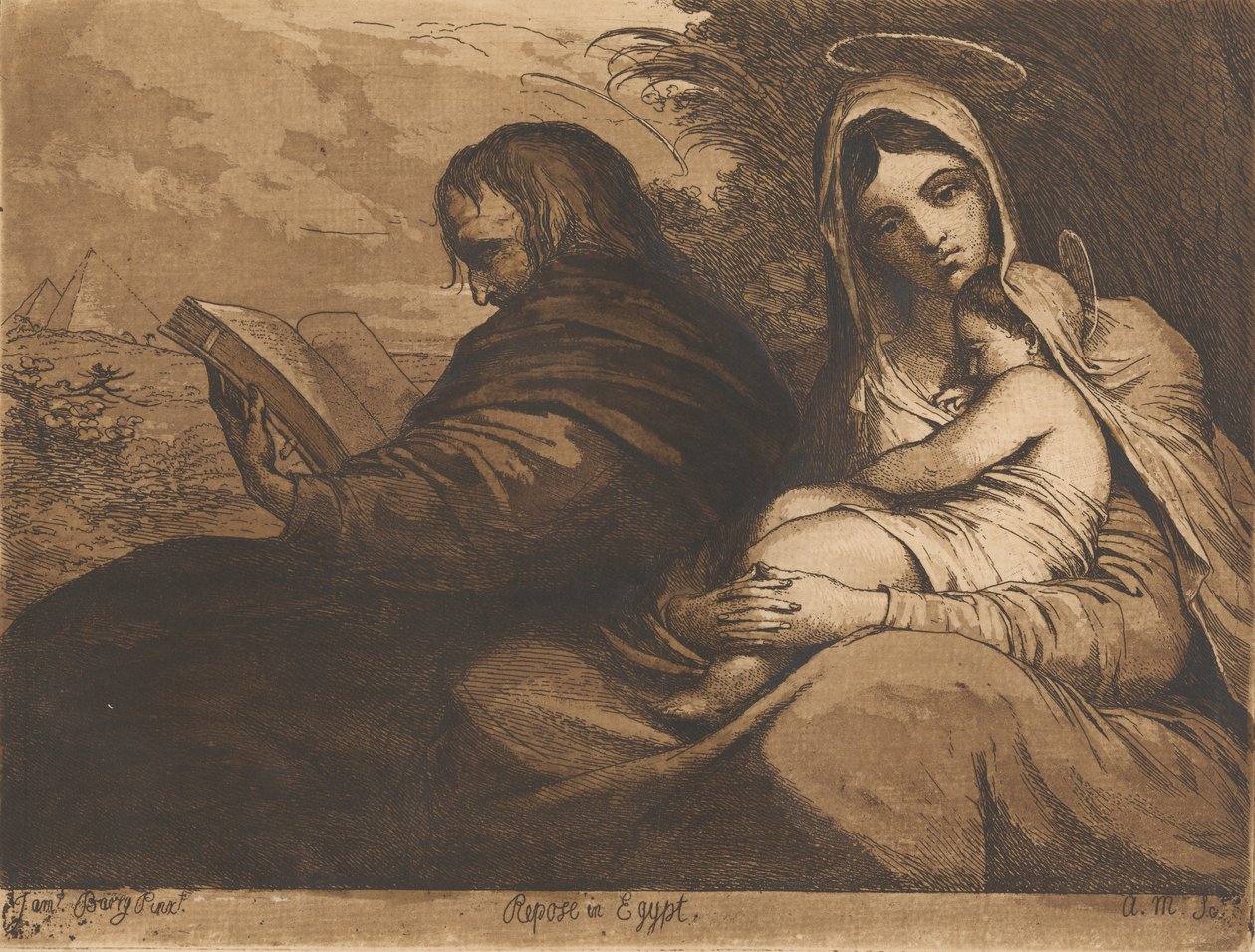 Hvil i Egypten af James Barry