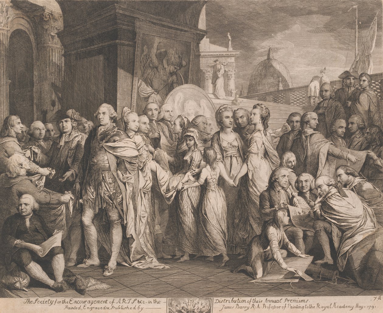 Selskabet til Kunstens Fremme (2 eksemplarer) af James Barry
