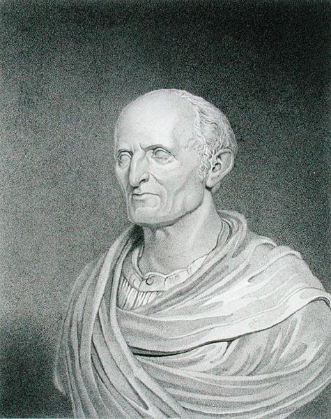 Nathaniel Bowditch (1773-1838), graveret af J. Gross efter Longacres tegning af busten af John Frazee (1790-1852) (gravering) af James Barton (after) Longacre
