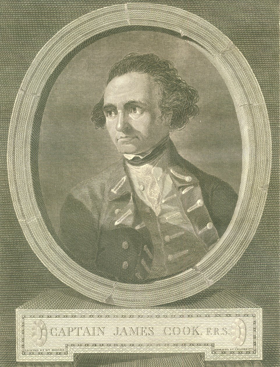 Portræt af kaptajn James Cook, 1777 af James Basire