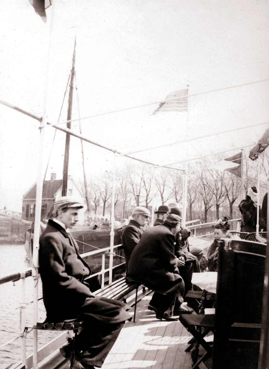 Bådpassagerer, Broek, Holland, 1898. af James Batkin