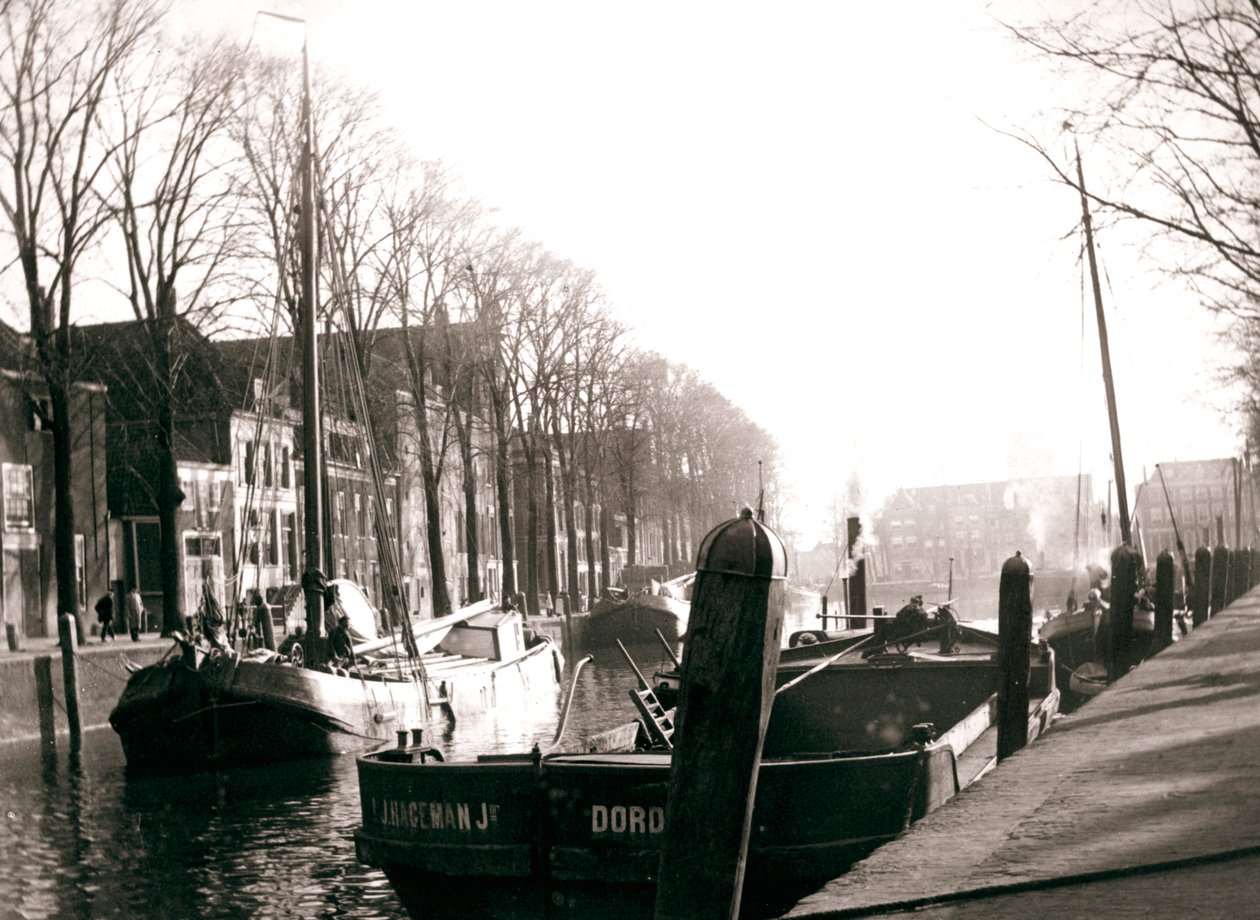 Kanalbåde, Dordrecht, Holland, 1898. af James Batkin