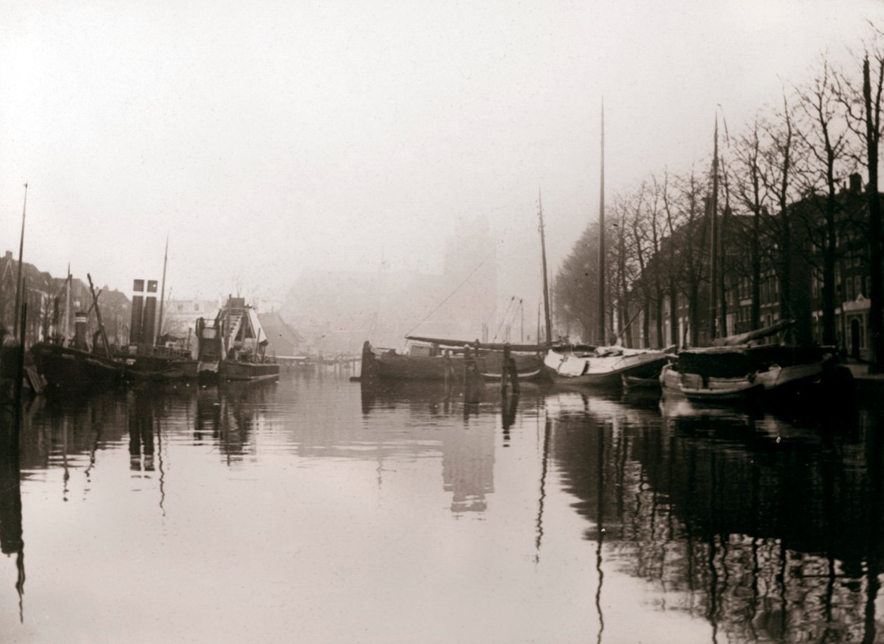 Kanalbåde, Dordrecht, Holland, 1898. af James Batkin