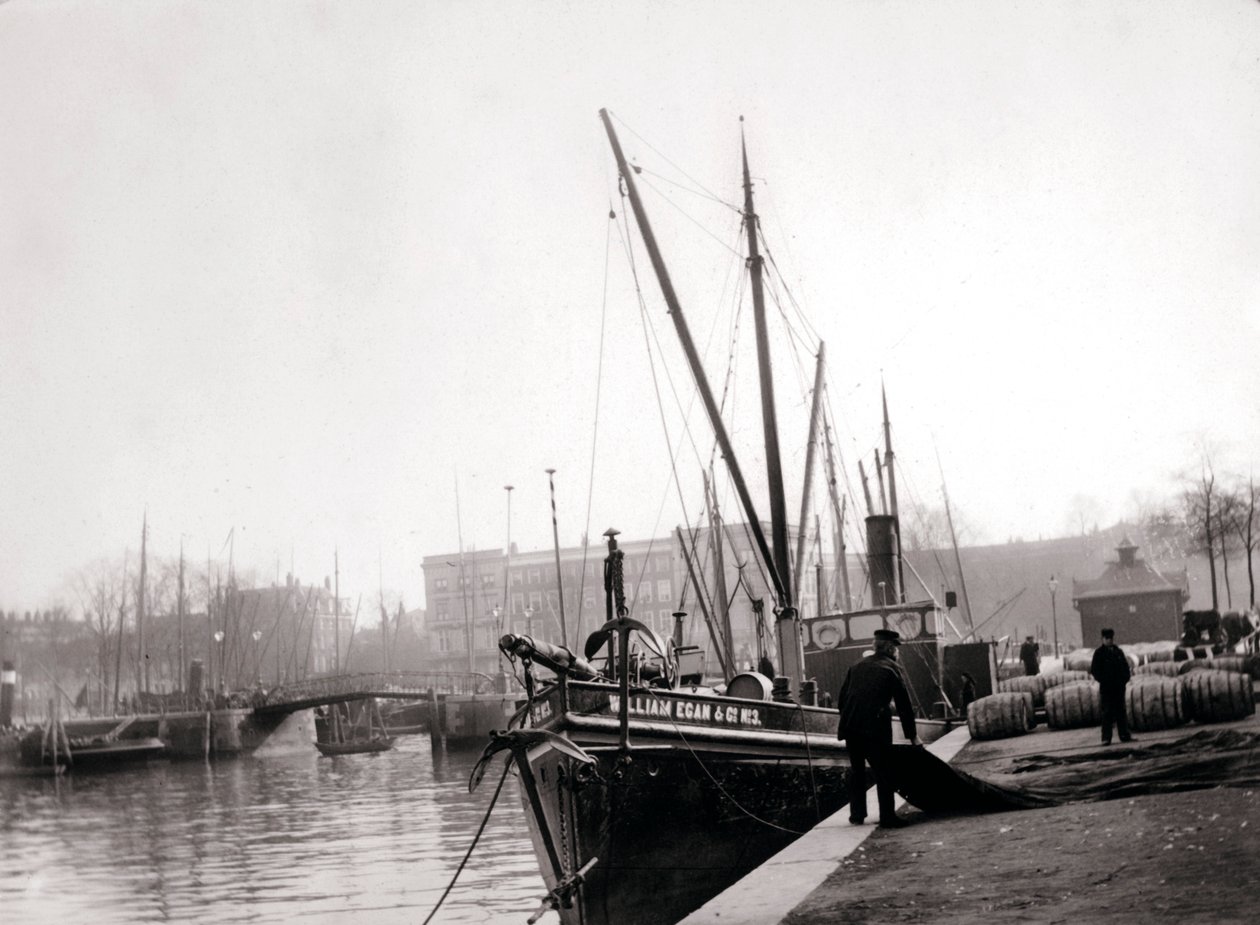 Kanalbåde, Rotterdam, 1898. af James Batkin