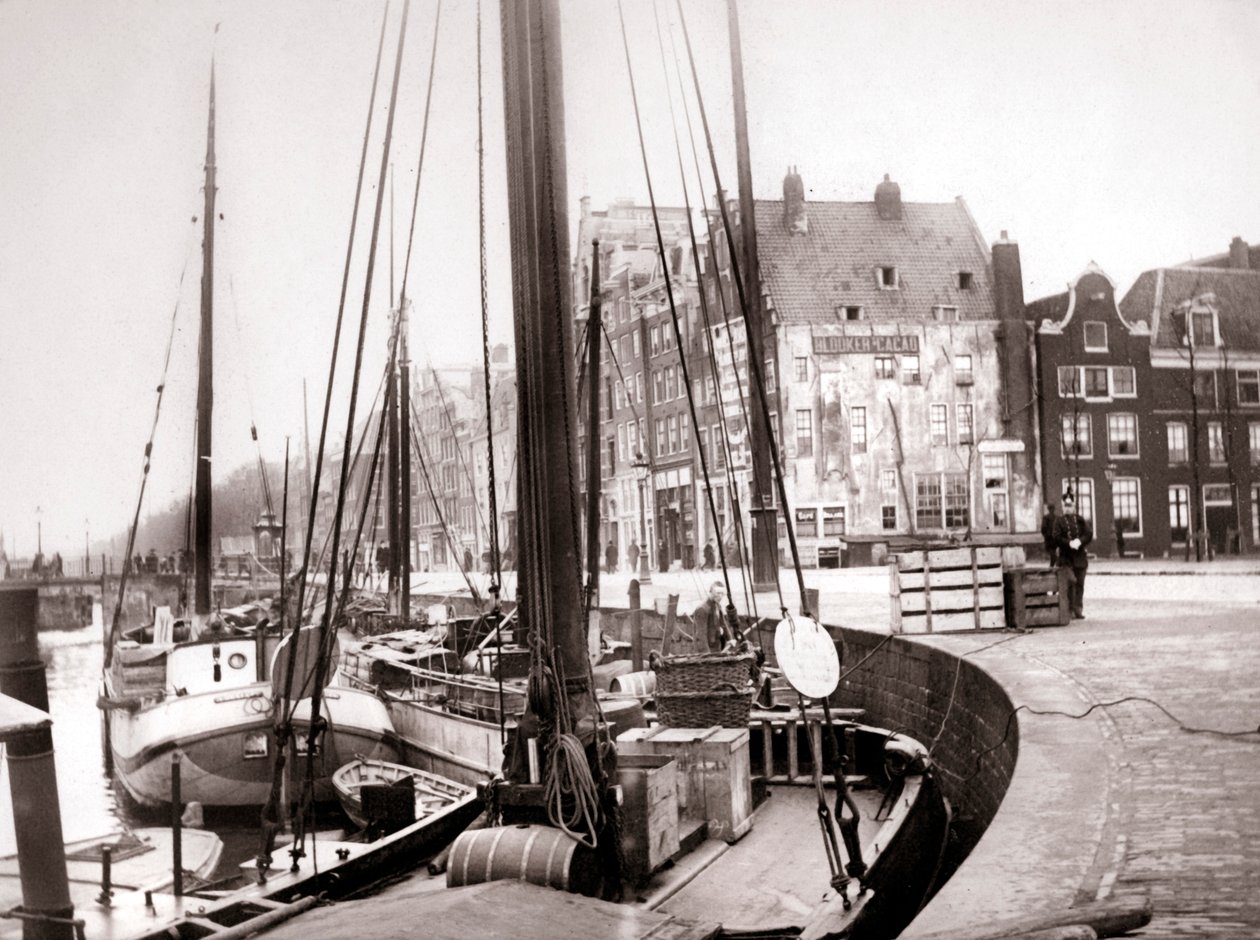 Kanalbåde, Rotterdam, 1898. af James Batkin