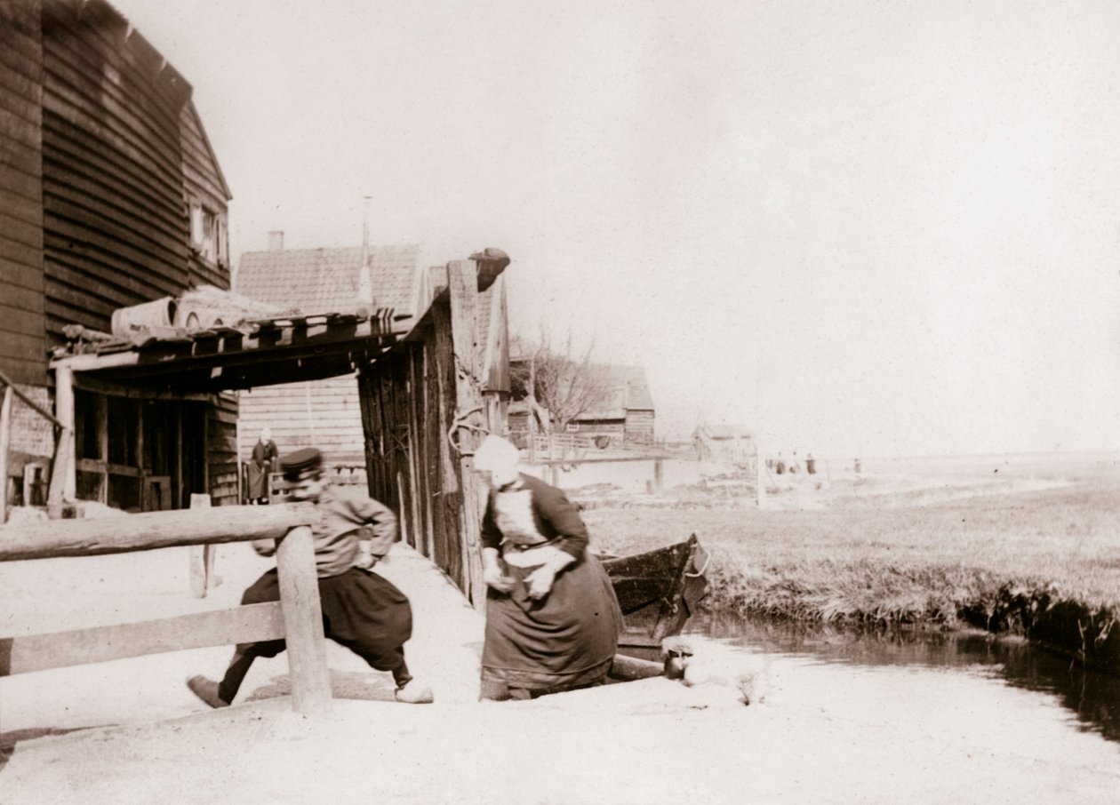 Børn leger, Marken Island, Holland, 1898 af James Batkin