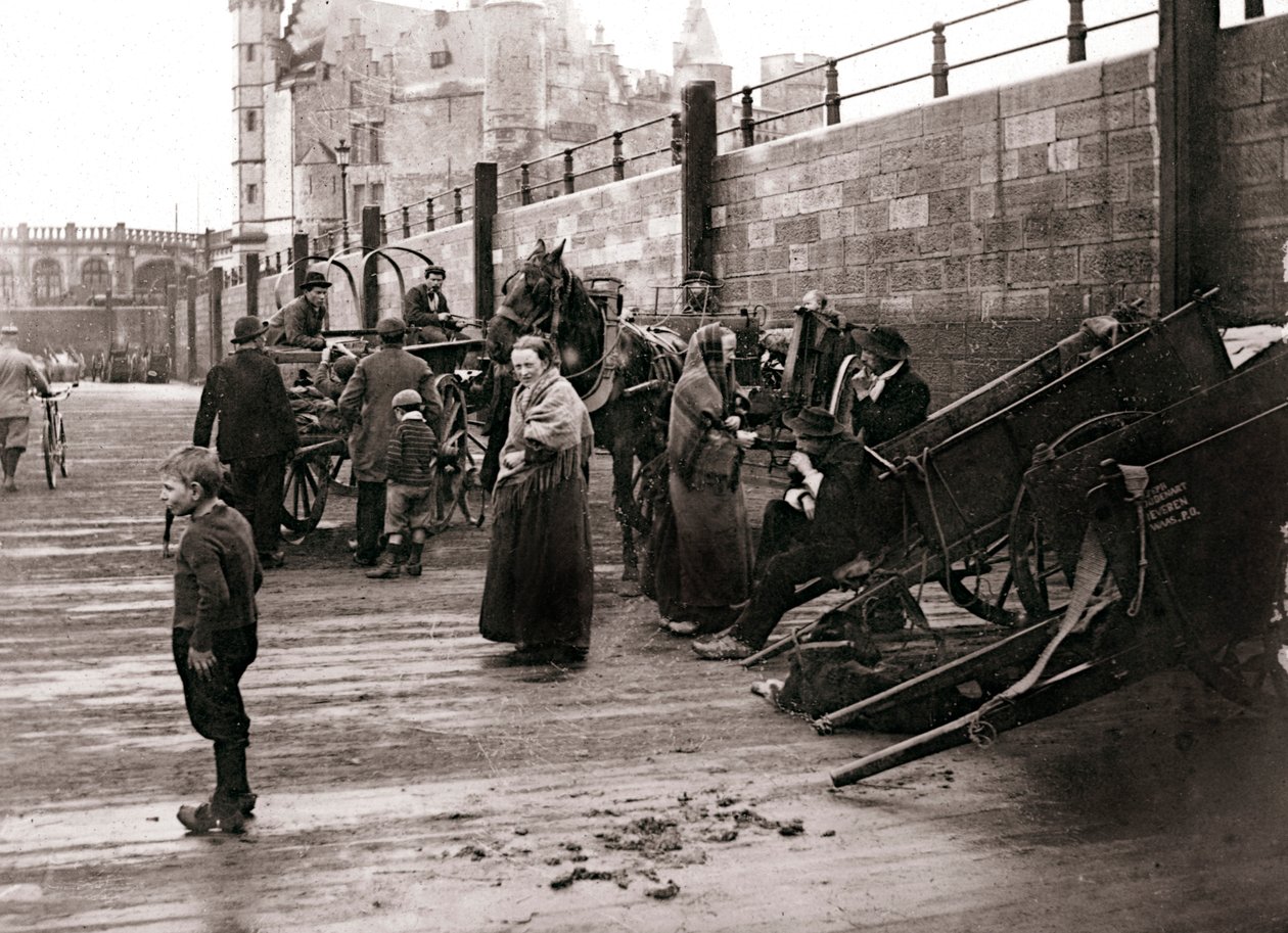 Gadebillede, Antwerpen, 1898. af James Batkin