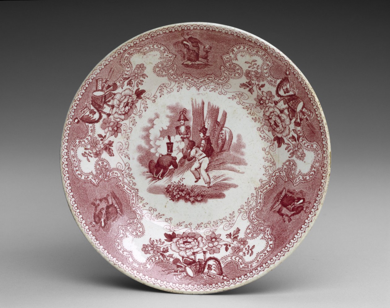 Underkop, ca. 1837-44 (transfertrykt fajance) af James Beech