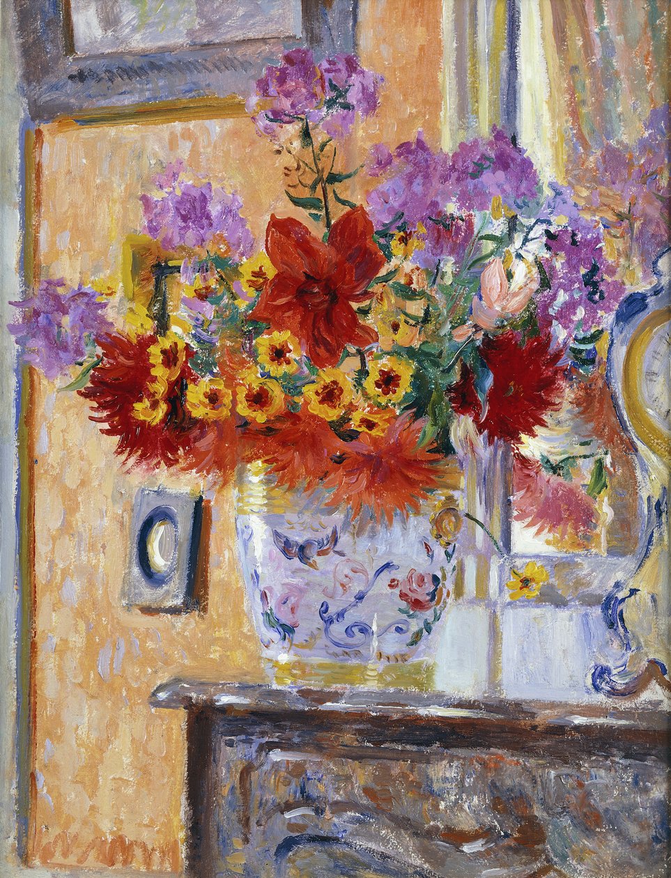 Blomster i salonen, Chateau de Nanteuil af James Bolivar Manson