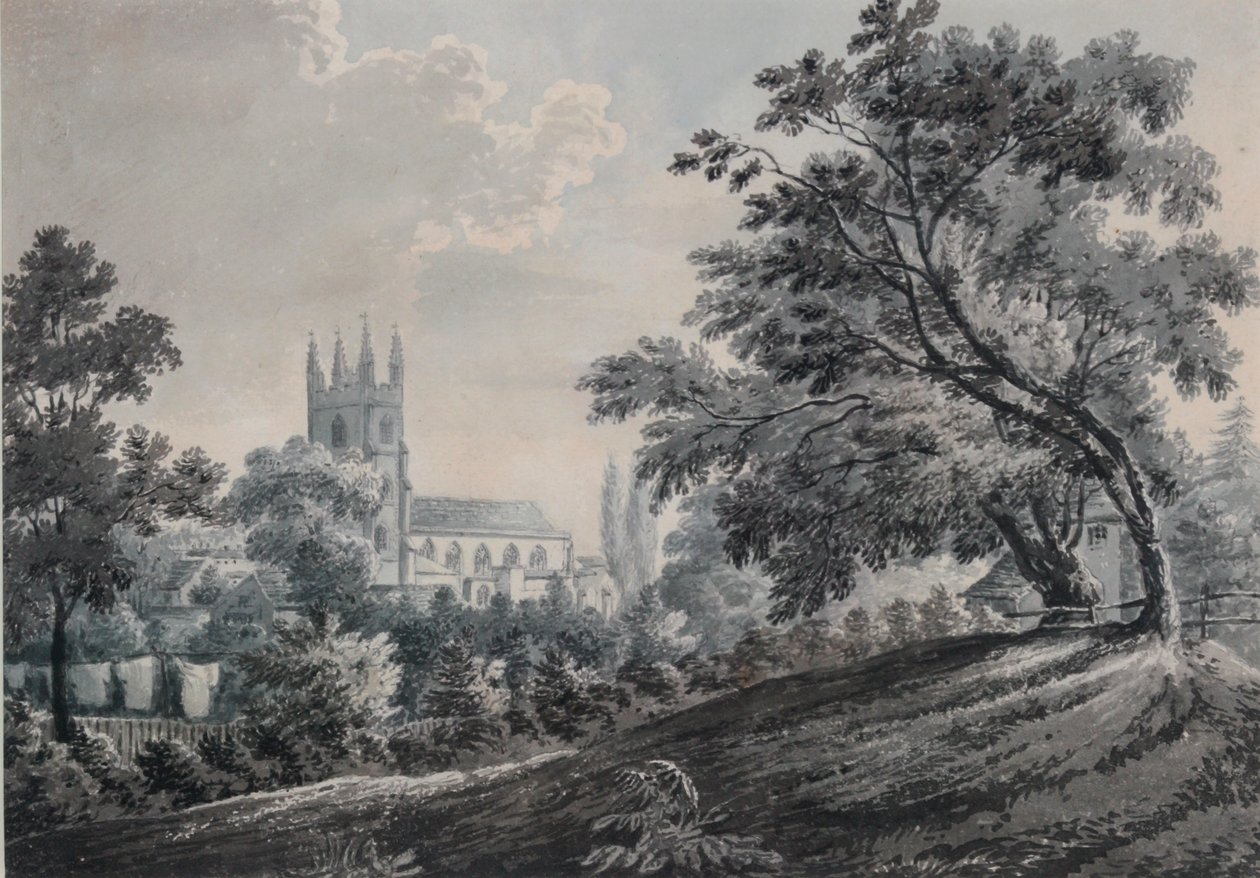 Croydon Church fra Duppas Hill Terrace, 1925 af James Bourne