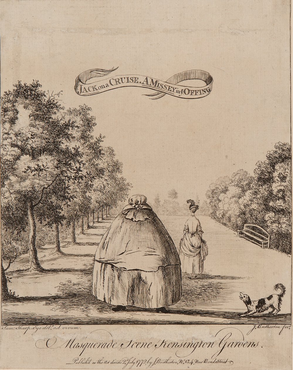 Masquerade Scene Kensington Gardens af James Bretherton