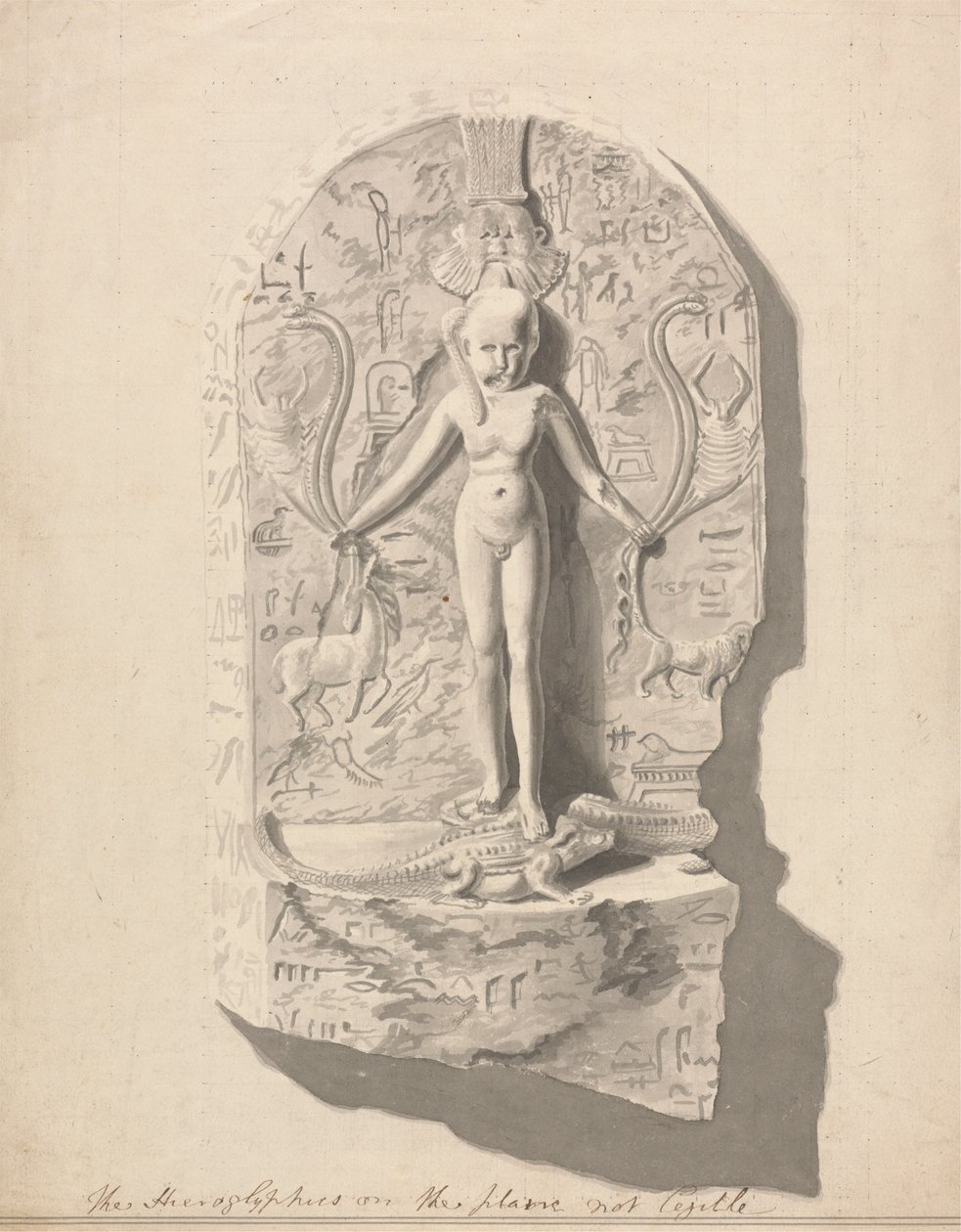 No.1 En tabel over hieroglyfer fundet ved Axum af James Bruce