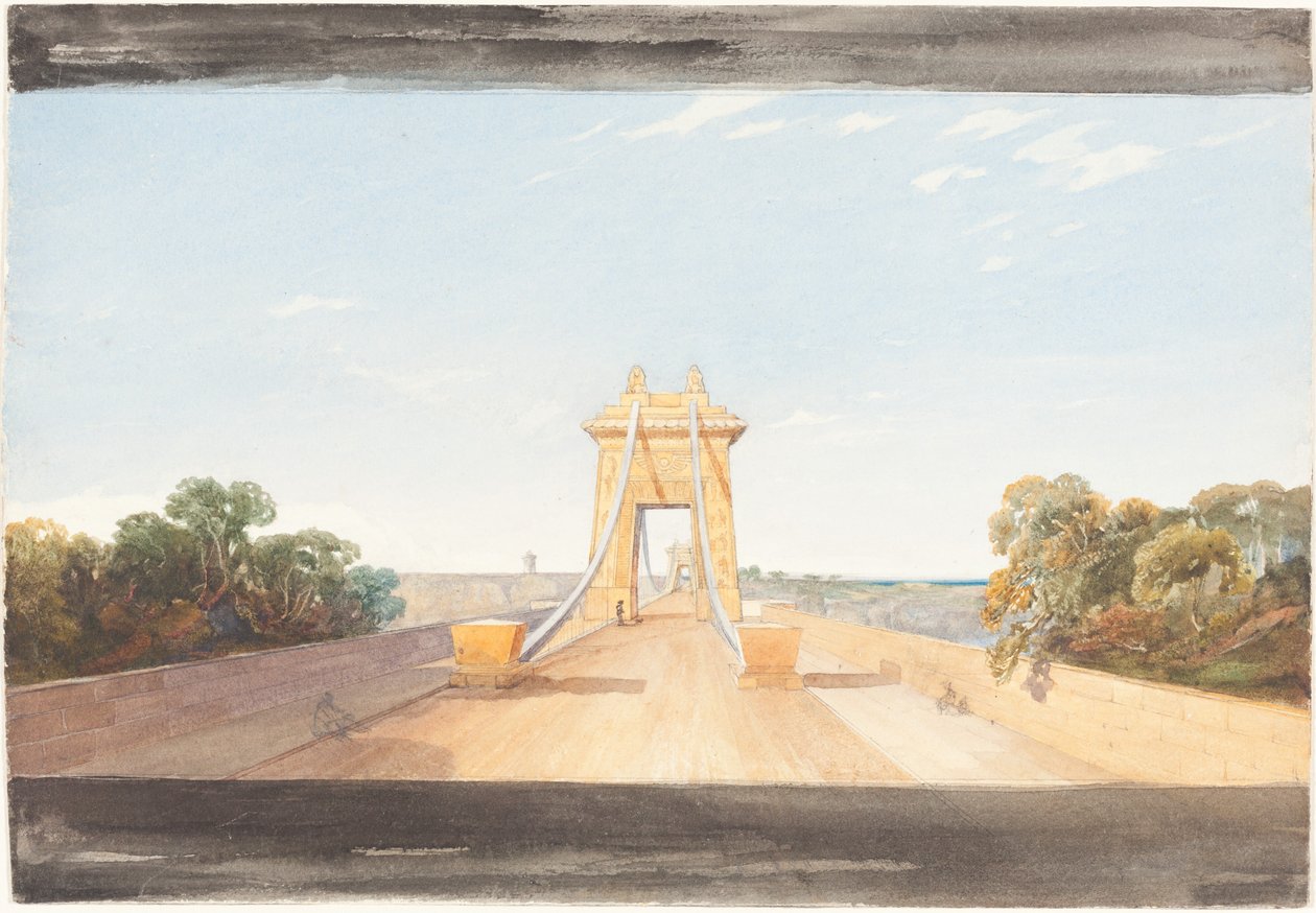Clifton Suspension Bridge nær Bristol af James Bulwer