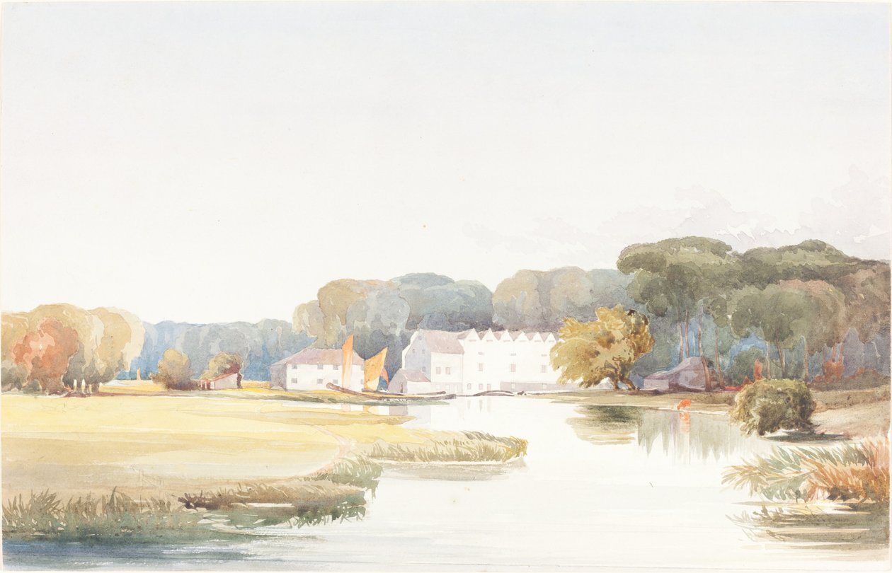 Horstead Mill ved floden Bure, Norfolk, 18291848. af James Bulwer