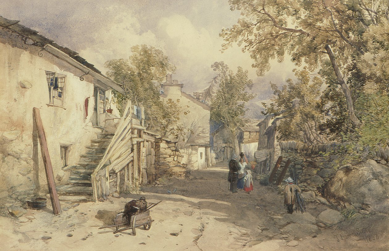 Village of Bowness, Cumberland af James Burrell Smith