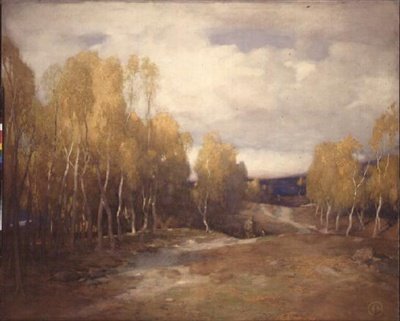 Moorland (akvarel) af James Cadenhead