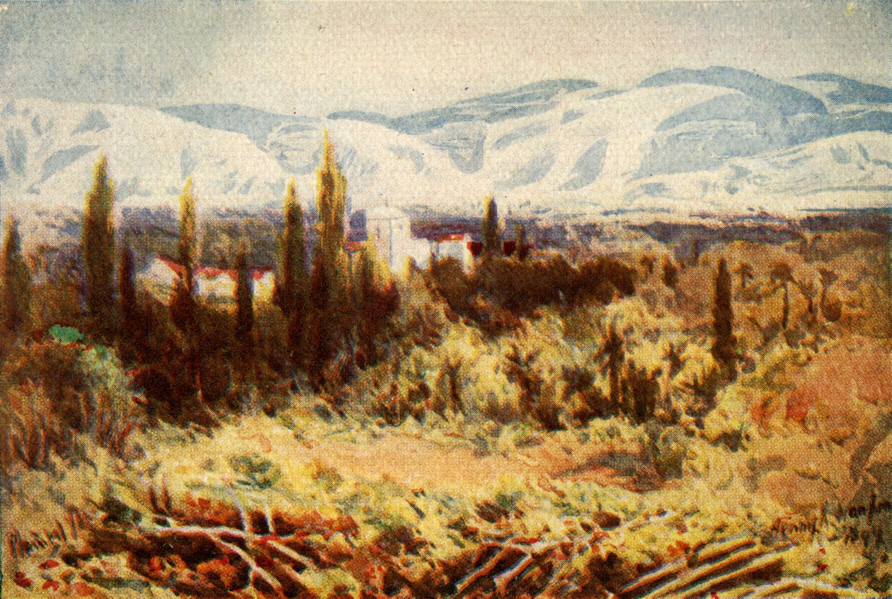 Ruinerne af Jeriko - Heb. xi. 30, c1924. Skaber: James Clark, Henry A Harper. af James Clark and Henry A Harper