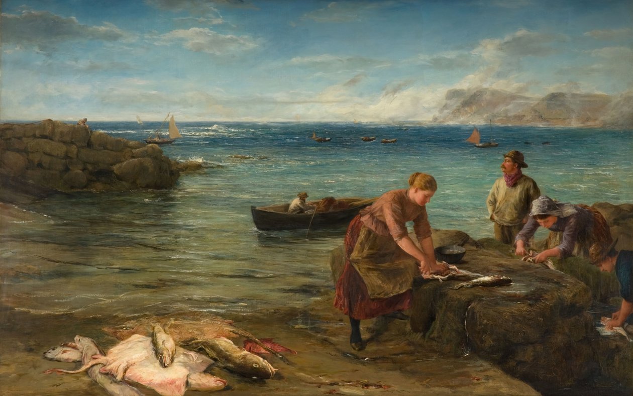 Breakfasts For The Porth, 1907. af James Clarke Hook