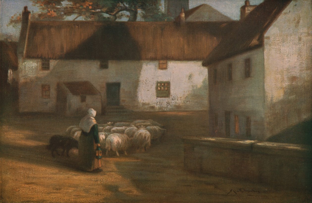 Ved Eventide, slutningen af det 19.-begyndelsen af det 20. århundrede, c1930. af James Coutts Michie