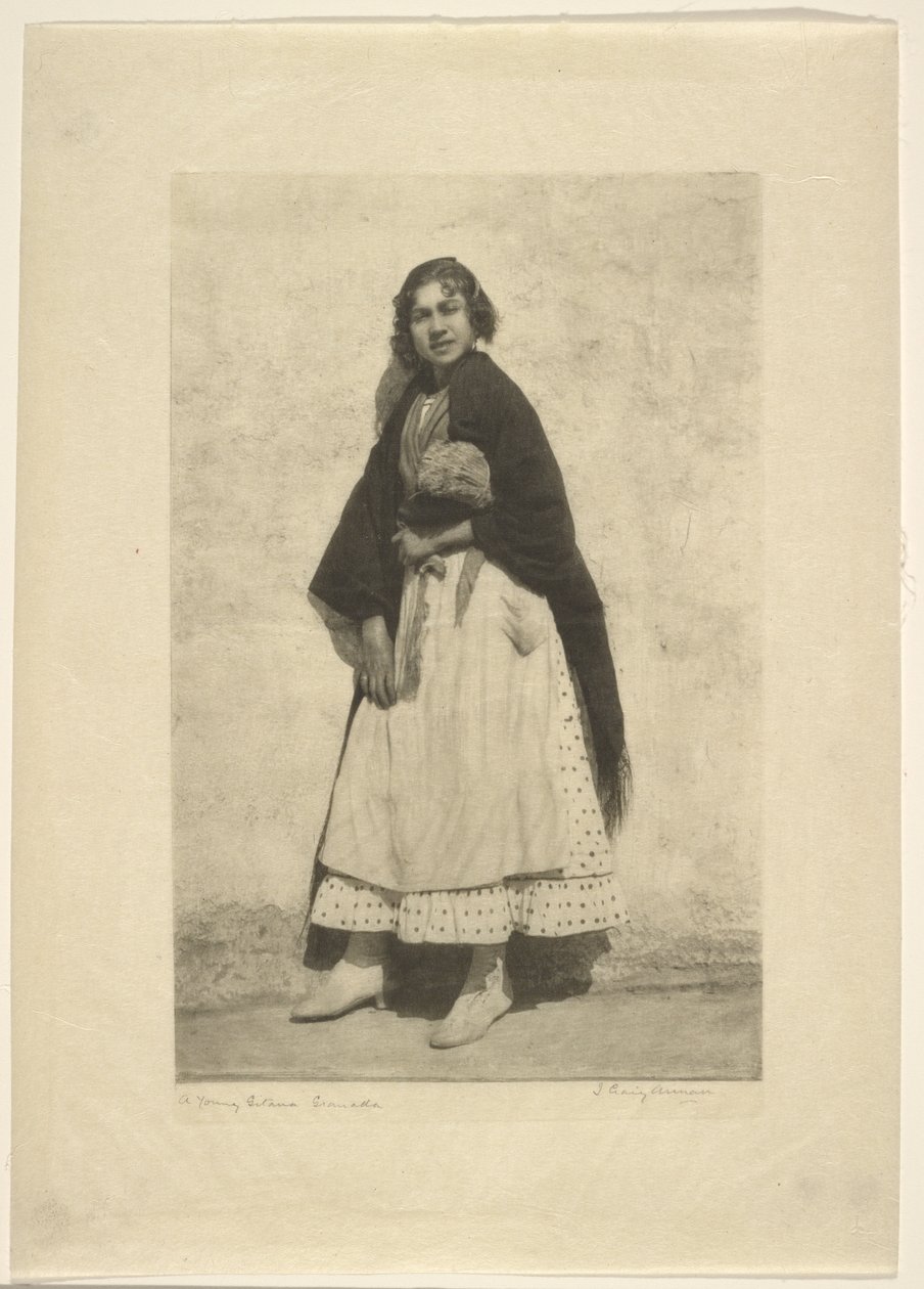 En ung gitana, Granada af James Craig Annan