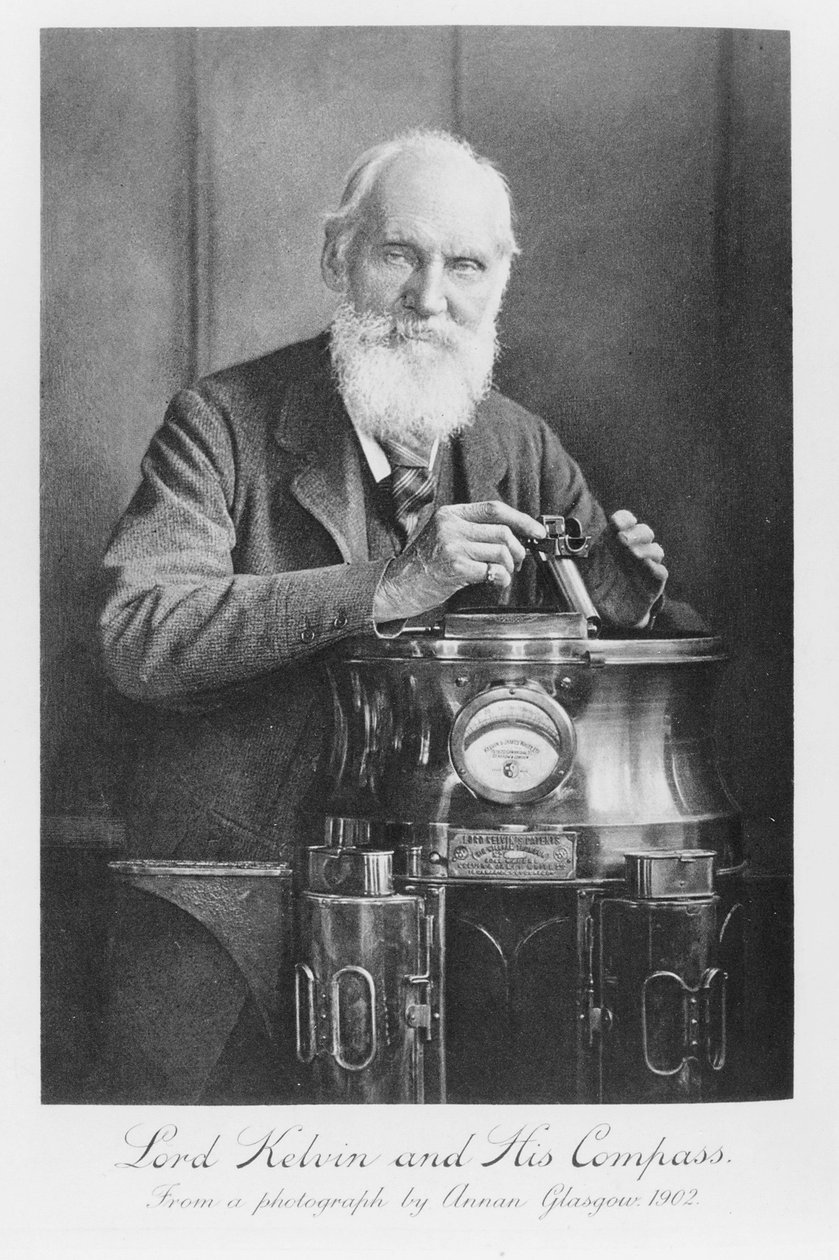 Lord Kelvin og hans kompas, 1902 af James Craig Annan