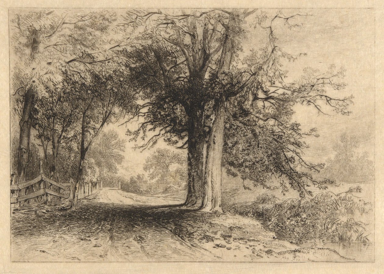 A Farm Lane, januar 1887, opus 2 af James David Smillie