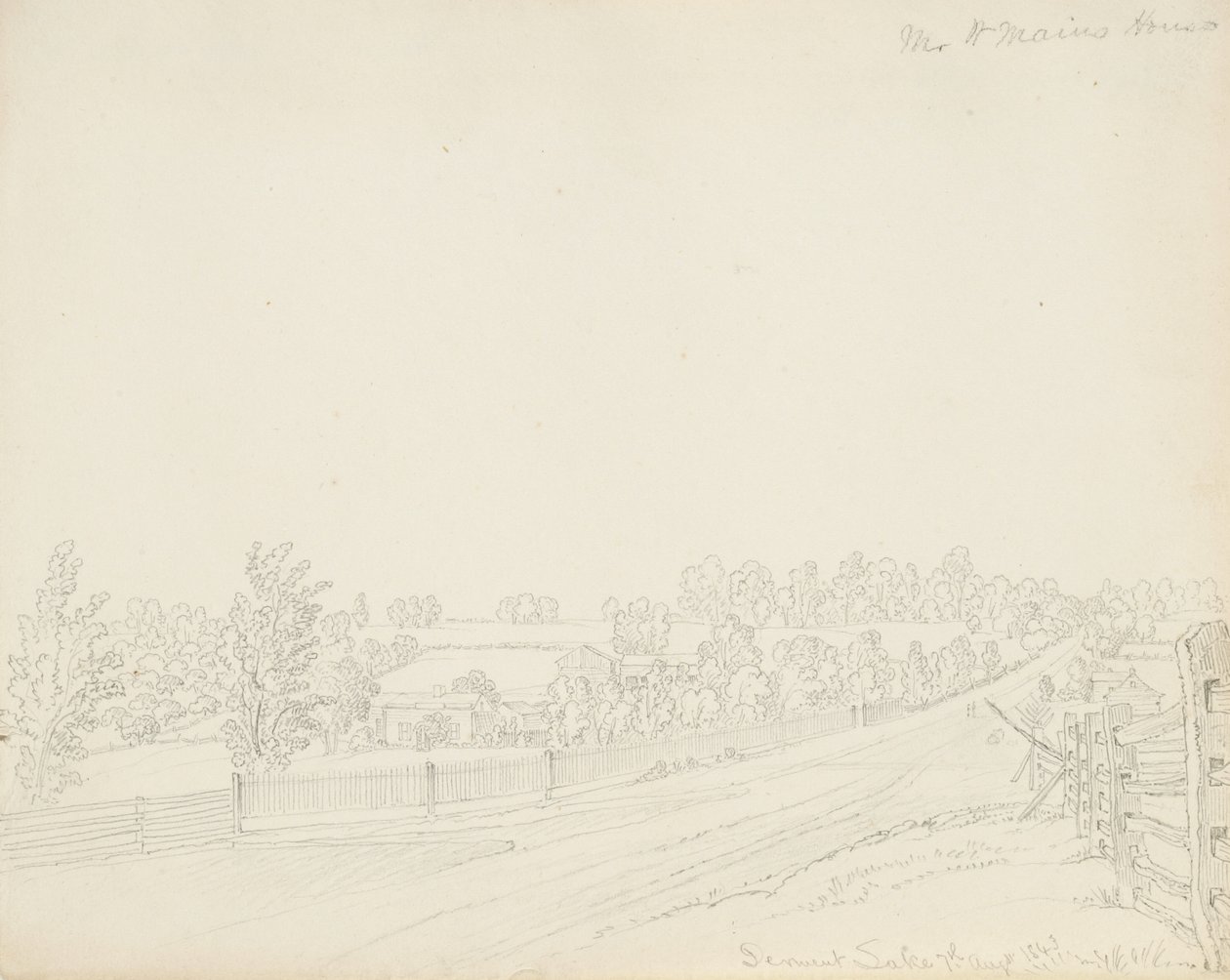 Mr. W. Mains House, Derwent Lake af James David Smillie